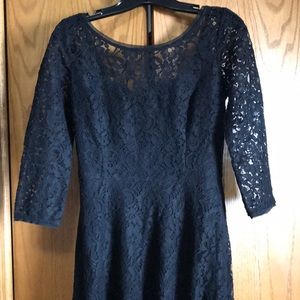 Black lace dress